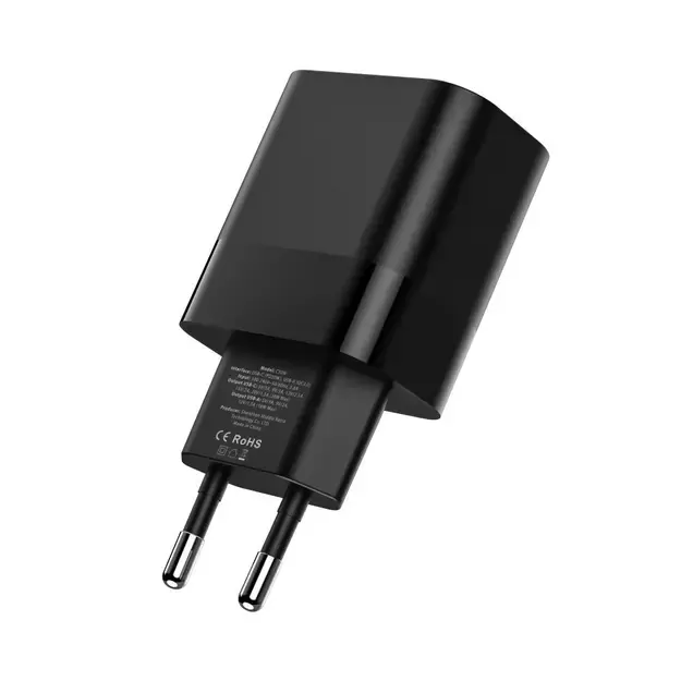 Tech-Protect C30W Charger USB-C PD 30W / USB-A QC 3.0 - Black 10