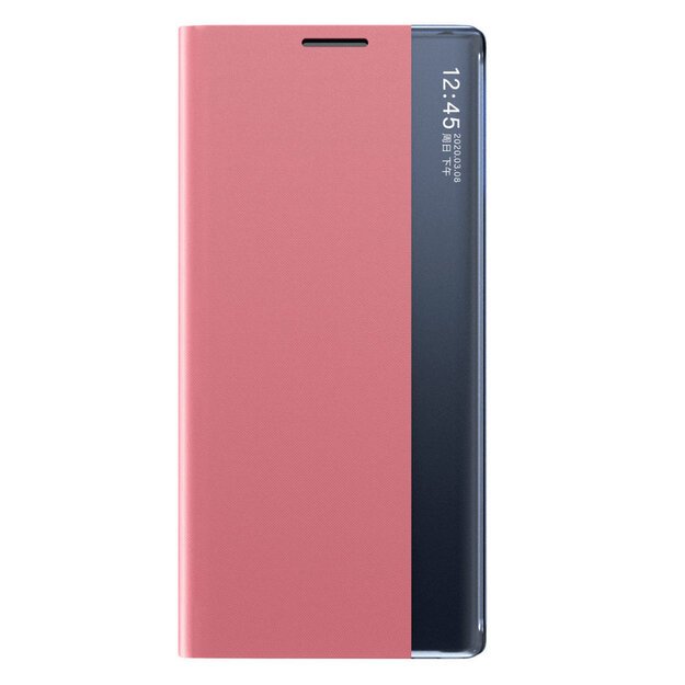 Sleep Case Bookcase Type Case with Smart Window for Samsung Galaxy A22 4G pink 1