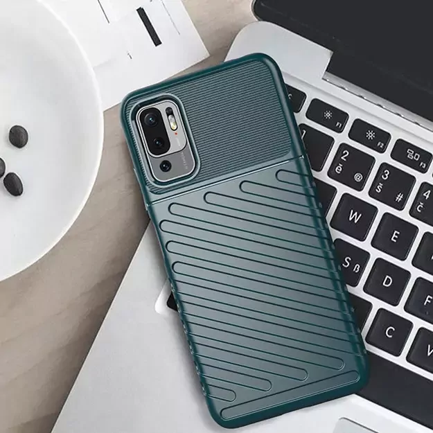 Thunder Case Flexible Tough Rugged Cover TPU Case for Xiaomi Redmi Note 10 5G / Poco M3 Pro black 17