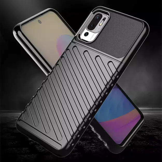 Thunder Case Flexible Tough Rugged Cover TPU Case for Xiaomi Redmi Note 10 5G / Poco M3 Pro black 15