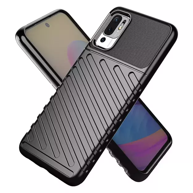 Thunder Case Flexible Tough Rugged Cover TPU Case for Xiaomi Redmi Note 10 5G / Poco M3 Pro black 27