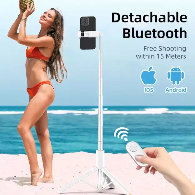 Selfie Stick Tech-Protect L09S with Tripod - White 8