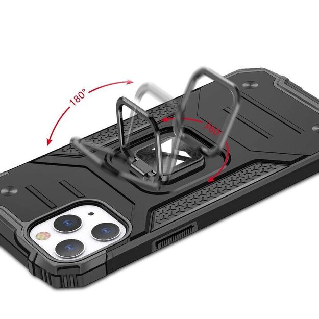 Wozinsky Ring Armor Case Kickstand Tough Rugged Cover for iPhone 13 Pro Max rose gold 12