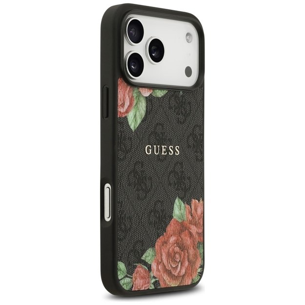 Guess 4G Flowers Print MagSafe case for iPhone 17 Pro - black 7