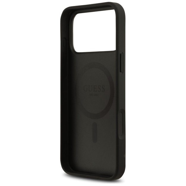 Guess 4G Flowers Print MagSafe case for iPhone 17 Pro - black 3