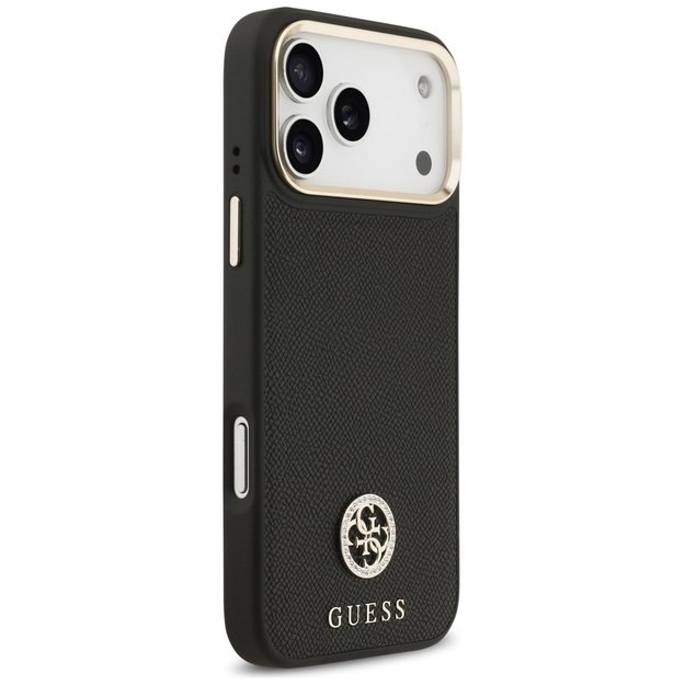 Guess Grained Strass Logo MagSafe case for iPhone 17 Pro Max - black 2