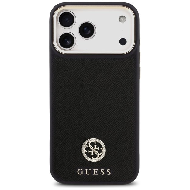 Guess Grained Strass Logo MagSafe case for iPhone 17 Pro Max - black 1