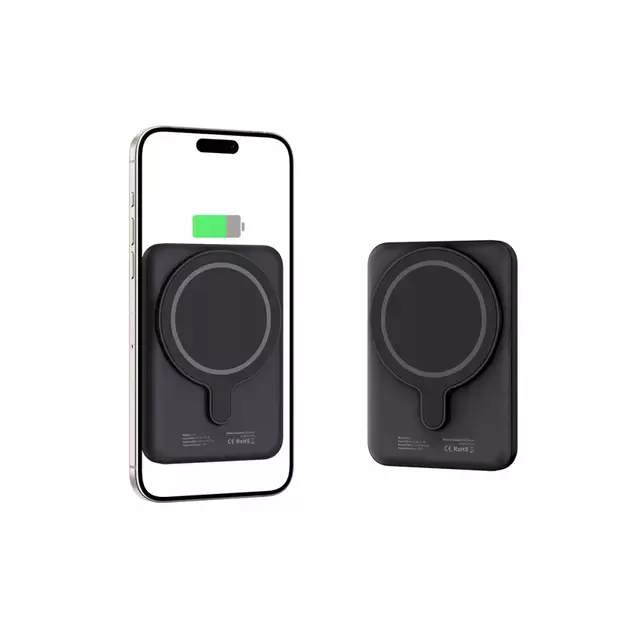 Tech-Protect LifeMag PB10 Powerbank with MagSafe 5000mAh 15W USB-C port - black + USB-C cable 10