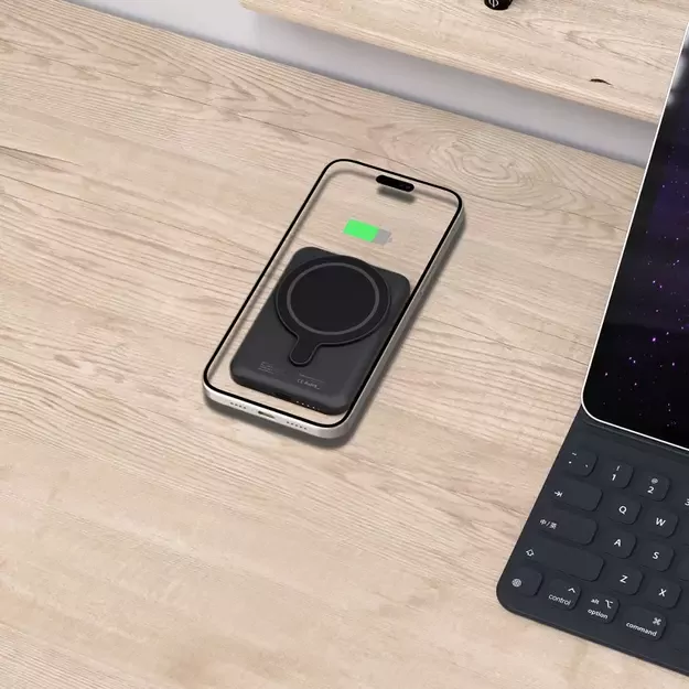 Tech-Protect LifeMag PB10 Powerbank with MagSafe 5000mAh 15W USB-C port - black + USB-C cable 13