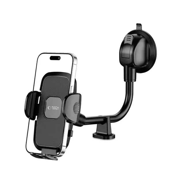 Tech-Protect V3 Long Arm Car Phone Holder for Windshield/Cockpit - Black 7