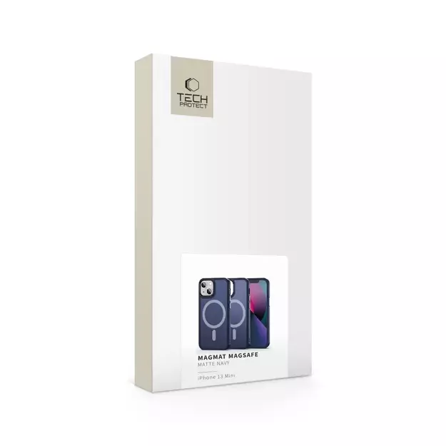 Tech-Protect MagMat MagSafe iPhone 13 mini case - navy blue matte 10