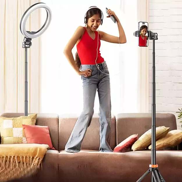 Tech-Protect L03S Bluetooth selfie stick with remote control, tripod up to 148cm and head 180 - black 5