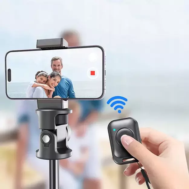 Tech-Protect L03S Bluetooth selfie stick with remote control, tripod up to 148cm and head 180 - black 3