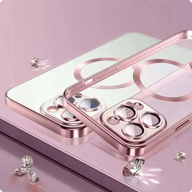 Tech-Protect MagShine Line MagSafe case for iPhone 15 Plus - gold 1