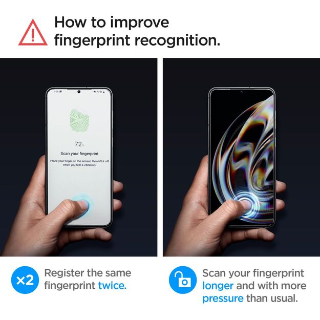 Spigen Glas.tR EZ Fit Tempered Glass for Samsung Galaxy S23 - 2 pcs. 11