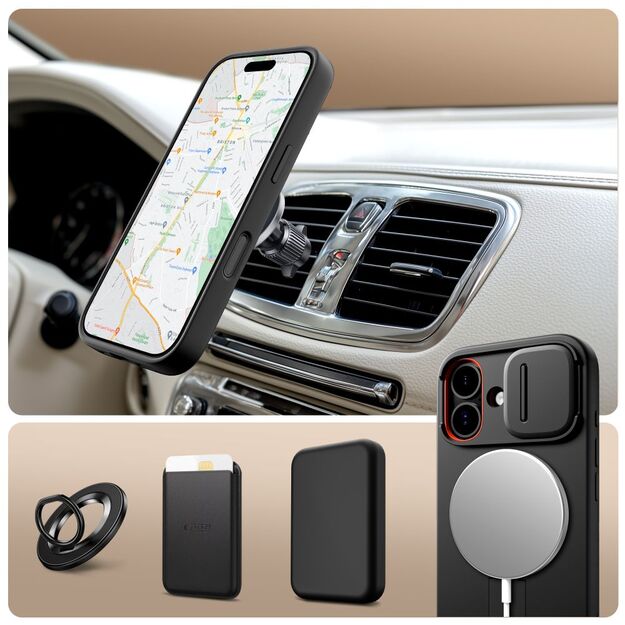 Tech-Protect Kevlar Aura MagSafe Case for iPhone 17 - Black 2