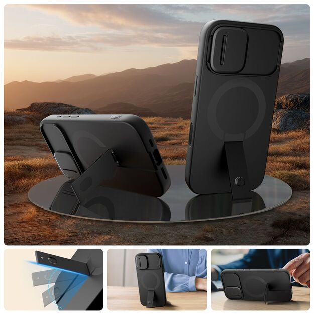 Tech-Protect Kevlar Aura MagSafe Case for iPhone 17 - Black 3