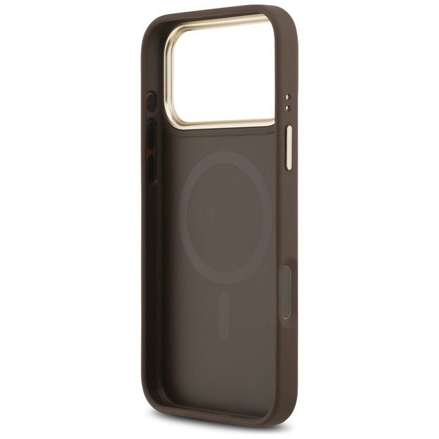 Guess 4G Stripe MagSafe case for iPhone 17 Pro Max - brown 6