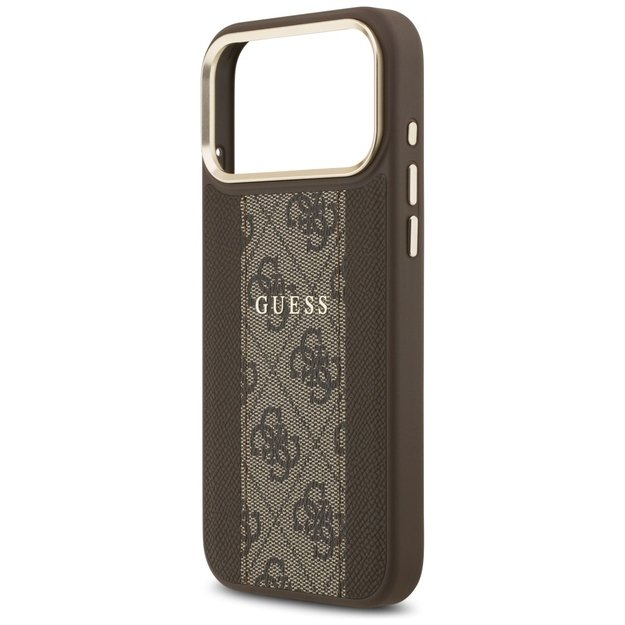 Guess 4G Stripe MagSafe case for iPhone 17 Pro Max - brown 5