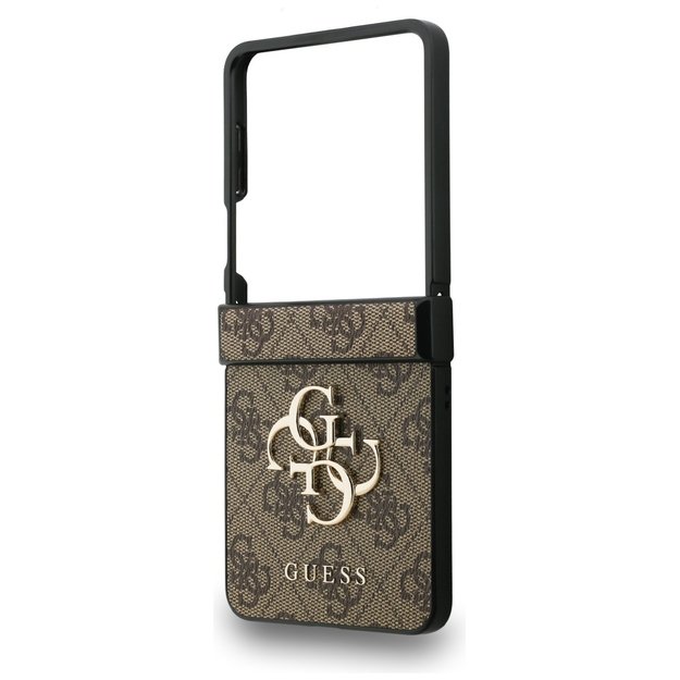 Guess Big 4G Logo Classic Logo Case for Samsung Galaxy Z Flip 7 - Brown 4