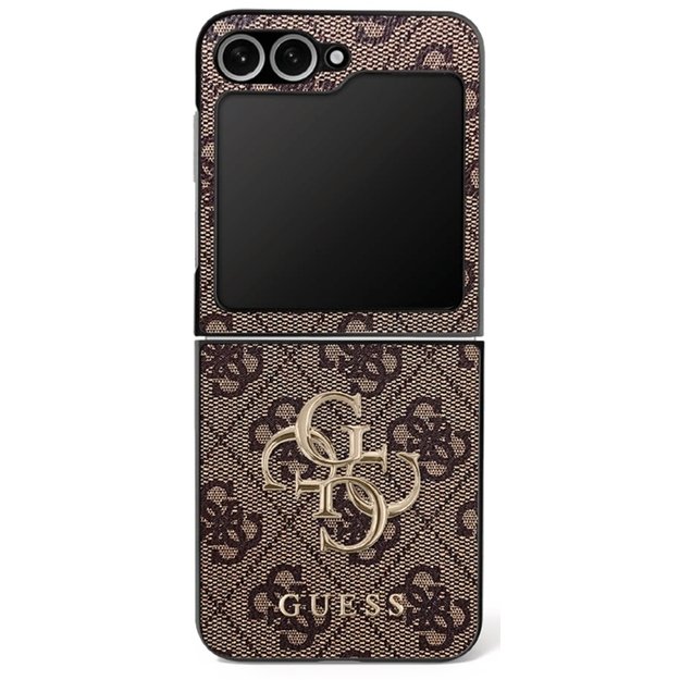 Guess Big 4G Logo Classic Logo Case for Samsung Galaxy Z Flip 7 - Brown
