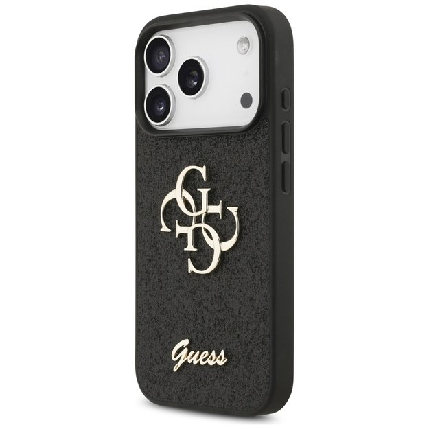 Guess Fixed Glitter Big 4G case for iPhone 17 Pro - black 1