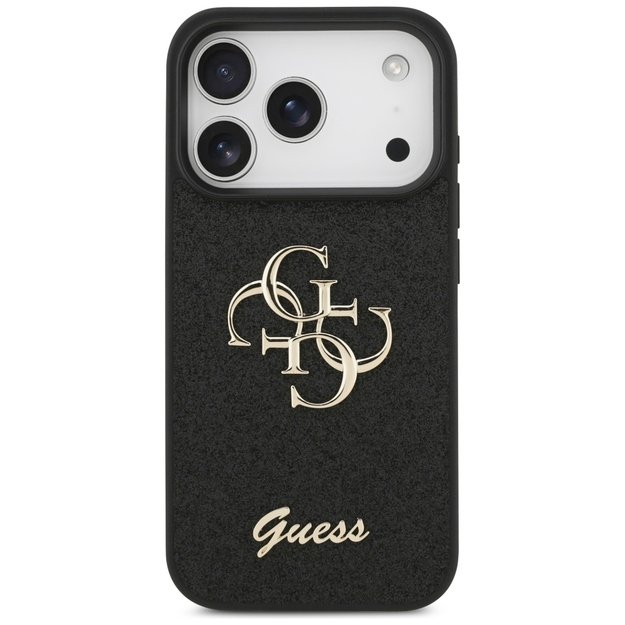 Guess Fixed Glitter Big 4G case for iPhone 17 Pro - black 2