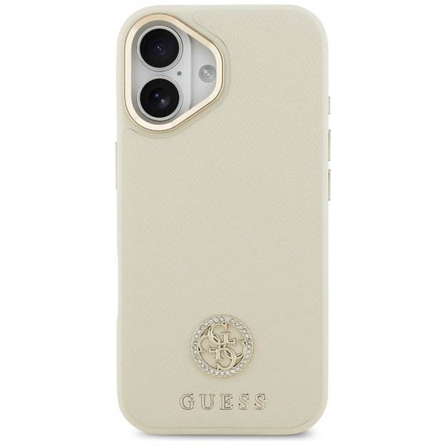 Guess Grained Strass Logo MagSafe case for iPhone 17 - beige 2