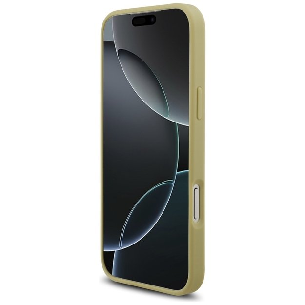 Guess Rhinestone Triangle Logo Case for iPhone 17 Pro Max - Gold 4