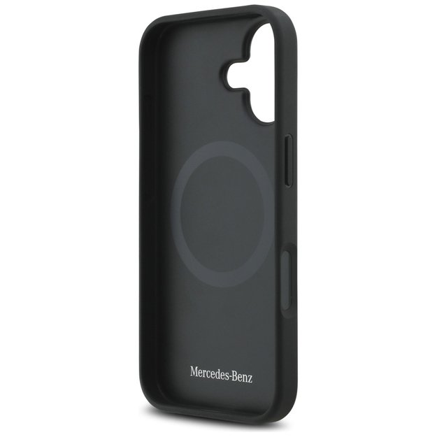 Mercedes Leather Laurel Leaves MagSafe Case for iPhone 17 - Black 6