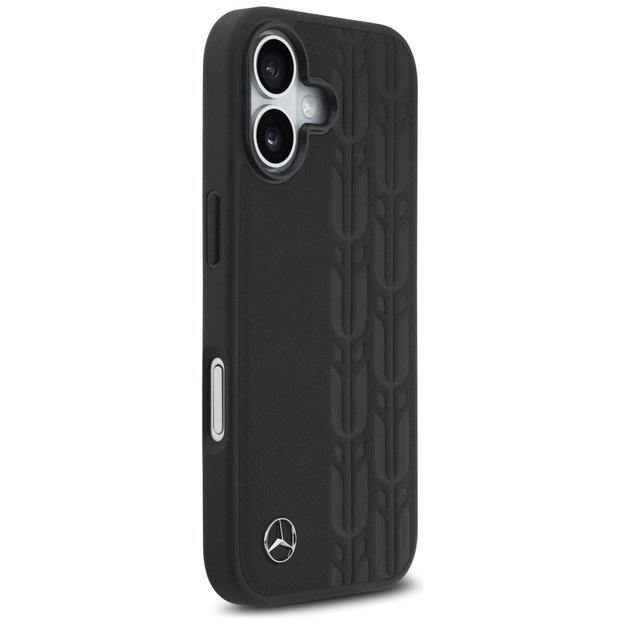 Mercedes Leather Laurel Leaves MagSafe Case for iPhone 17 - Black 3