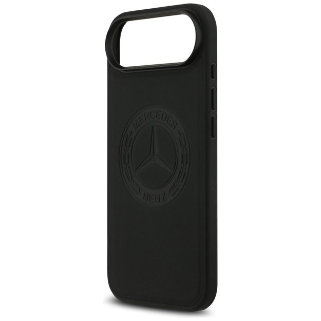 Mercedes Leather Vintage Logo MagSafe Case for iPhone Air - Black 5
