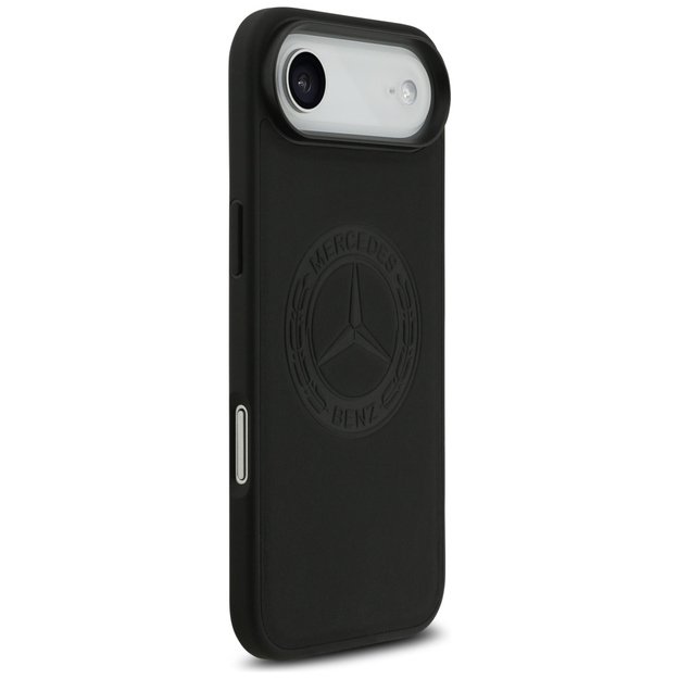 Mercedes Leather Vintage Logo MagSafe Case for iPhone Air - Black 3