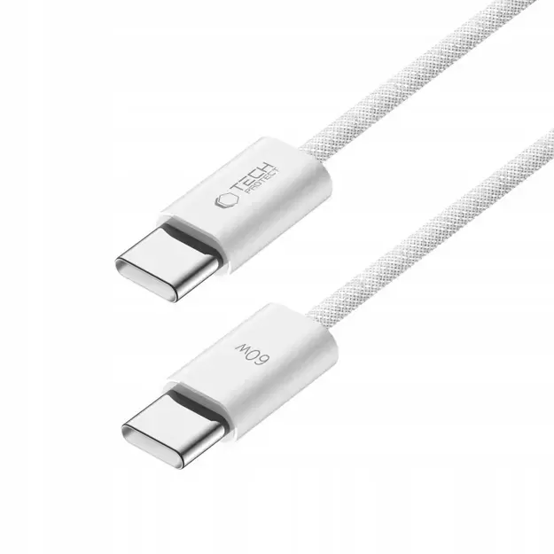 Tech-Protect UltraBoost Classic USB-C / USB-C PD cable 60W 3A 1m - white 5