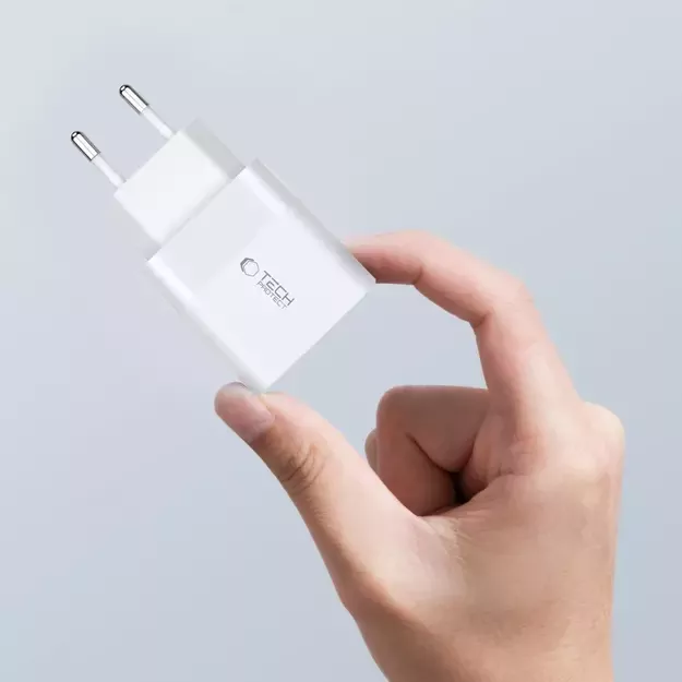 Tech-Protect C20W 2x USB-C PD 20W charger with USB-C / USB-C cable - white 6