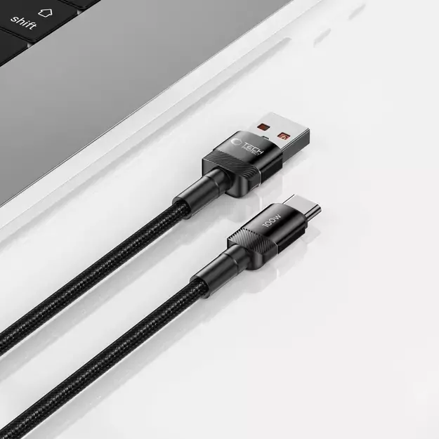 Tech-Protect UltraBoost Evo USB-C / USB-A cable 100W 5A 2m - black 3