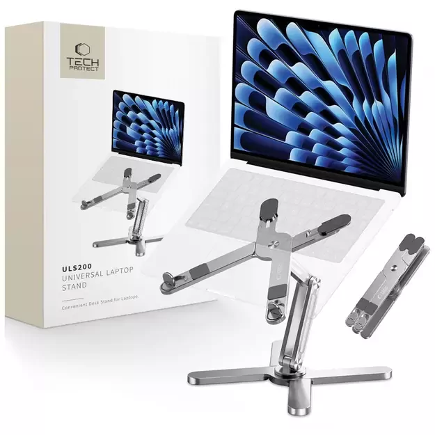Tech-Protect ULS200 universal stand for laptops up to 16&quot  - silver