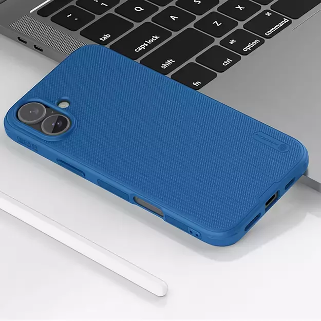 Nillkin Super Frosted Shield Pro case for iPhone 16 - blue 12