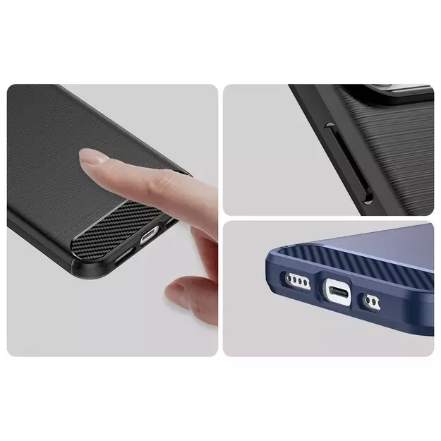 Carbon Case iPhone 14 Pro Max flexible gel back cover black 24