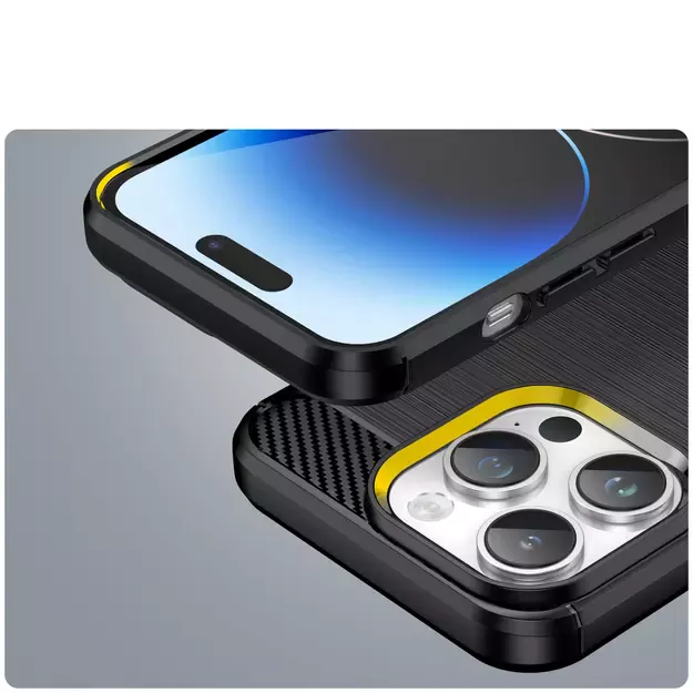 Carbon Case iPhone 14 Pro Max flexible gel back cover black 19
