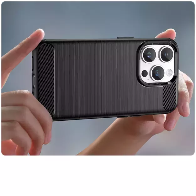 Carbon Case iPhone 14 Pro Max flexible gel back cover black 18