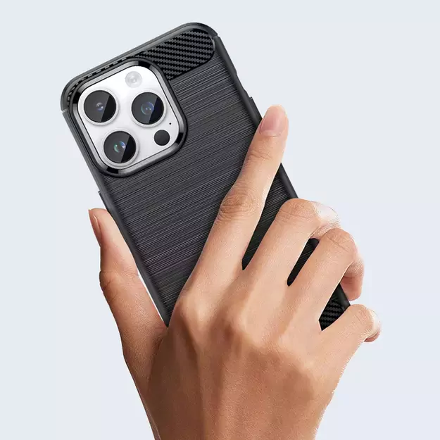 Carbon Case iPhone 14 Pro Max flexible gel back cover black 26