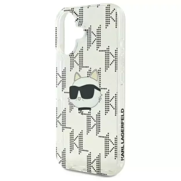 Karl Lagerfeld IML Choupette Head Electroplated iPhone 16 Case - Clear 5