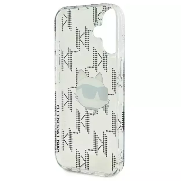 Karl Lagerfeld IML Choupette Head Electroplated iPhone 16 Case - Clear 6