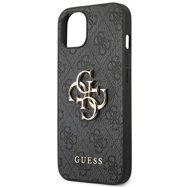 Guess GUHCP14S4GMGGR iPhone 14 6,1  szary/grey hardcase 4G Big Metal Logo 5