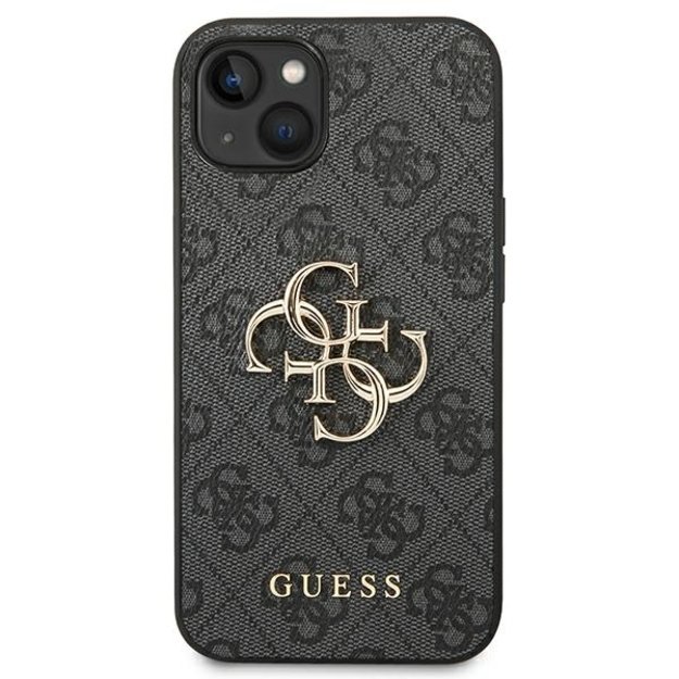 Guess GUHCP14S4GMGGR iPhone 14 6,1  szary/grey hardcase 4G Big Metal Logo 2