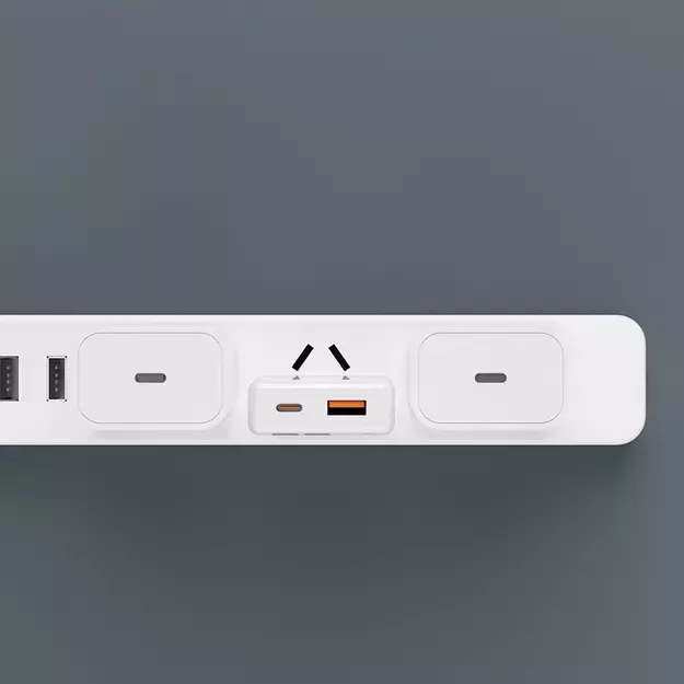 GaN Dudao A30EUL 30W USB-A / USB-C Wall Charger + USB-C - Lightning Cable - White 6