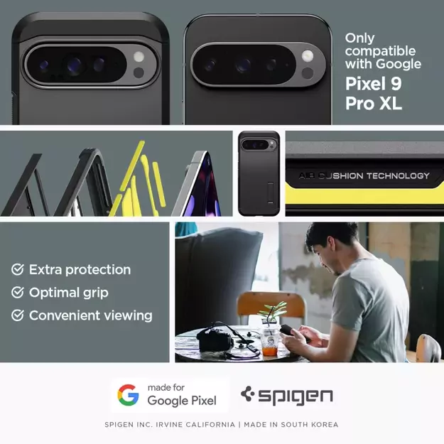 Spigen Tough Armor Case for Google Pixel 9 Pro XL - Black 25