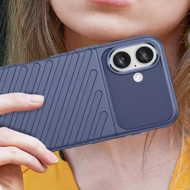 Thunder Case for iPhone 16 Silicone Case - Blue 10