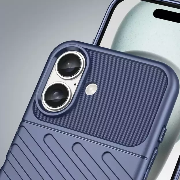 Thunder Case for iPhone 16 Silicone Case - Blue 11
